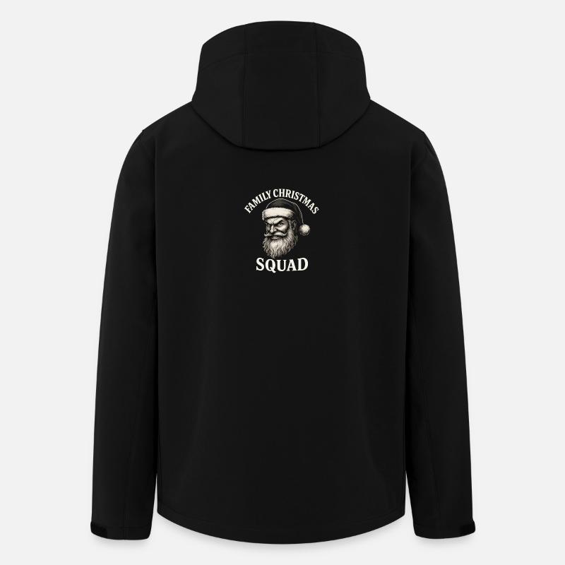 Escouade de Noël en famille - Veste softshell homme en polyester recyclé Stanley/Stella - noir