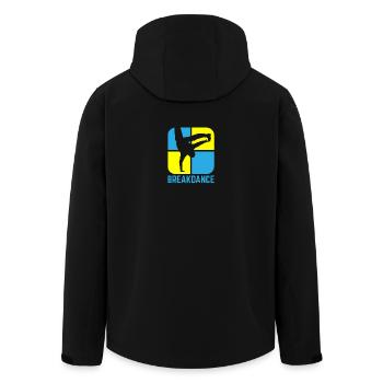 Breakdance - Recycelte Männer Softshell-Jacke von Stanley/Stella - Schwarz - Hinten - AI Model Male 185 light (185cm)