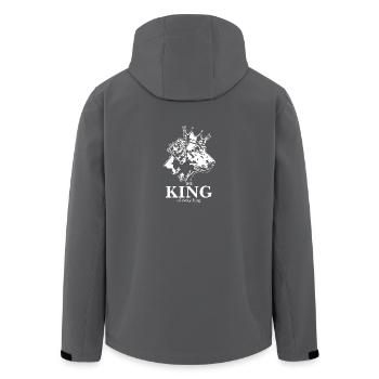 Curly Coated Retriever King everything Wilsigns - Recycelte Männer Softshell-Jacke von Stanley/Stella - Schwarz - Hinten - AI Model Male 185 light (185cm)