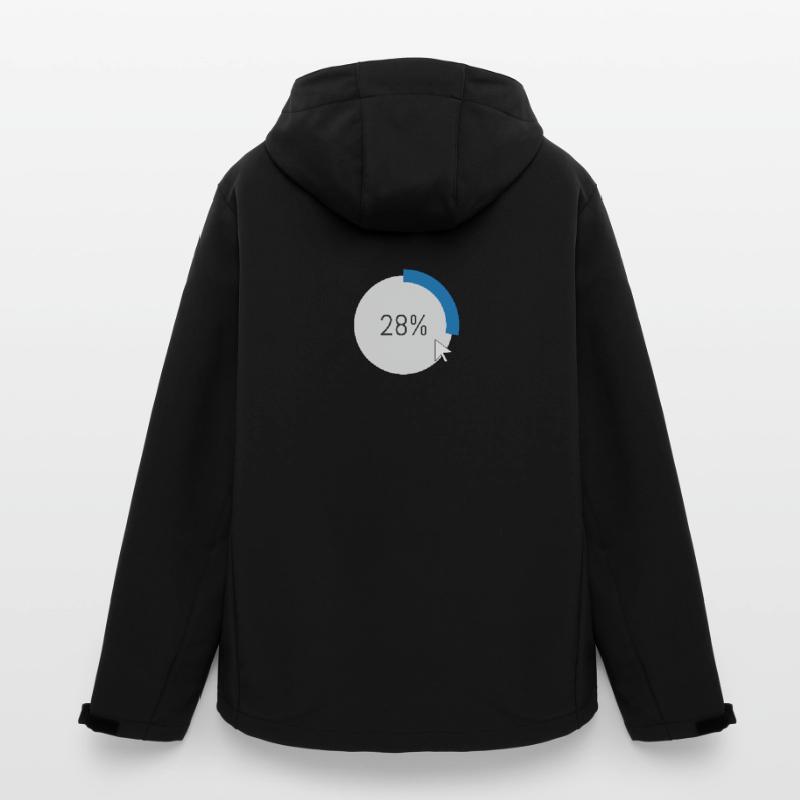 Blauer Fortschritt Ring IT Software PC Computer  Recycelte Männer Softshell-Jacke von Stanley/Stella
