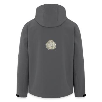 Crystals Kristalle Steine - Recycelte Männer Softshell-Jacke von Stanley/Stella - Schwarz - Hinten - AI Model Male 185 light (185cm)