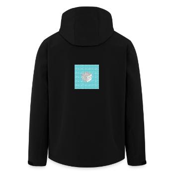 Artboard 1 - Recycelte Männer Softshell-Jacke von Stanley/Stella - Schwarz - Hinten - AI Model Male 185 light (185cm)