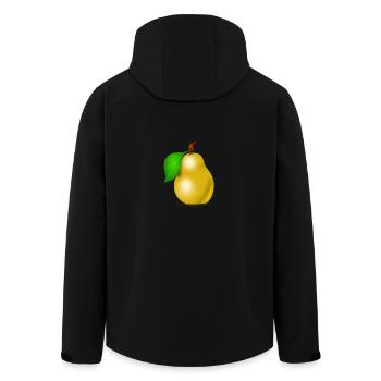 Birne - Recycelte Männer Softshell-Jacke von Stanley/Stella - Schwarz - Hinten - AI Model Male 185 light (185cm)
