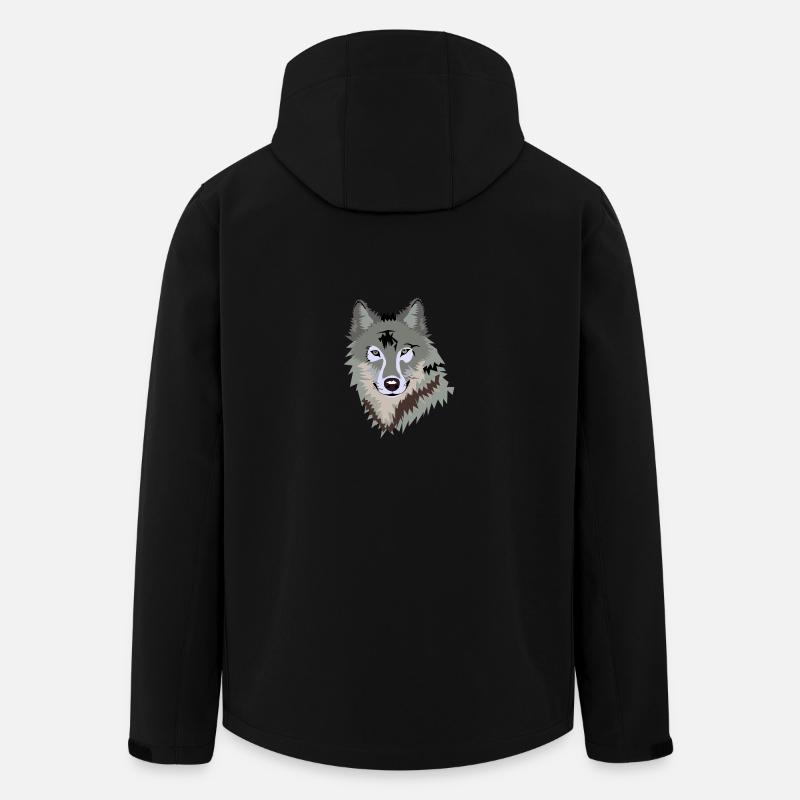 wolf - Men’s Recycled Softshell Jacket by Stanley/Stella - black