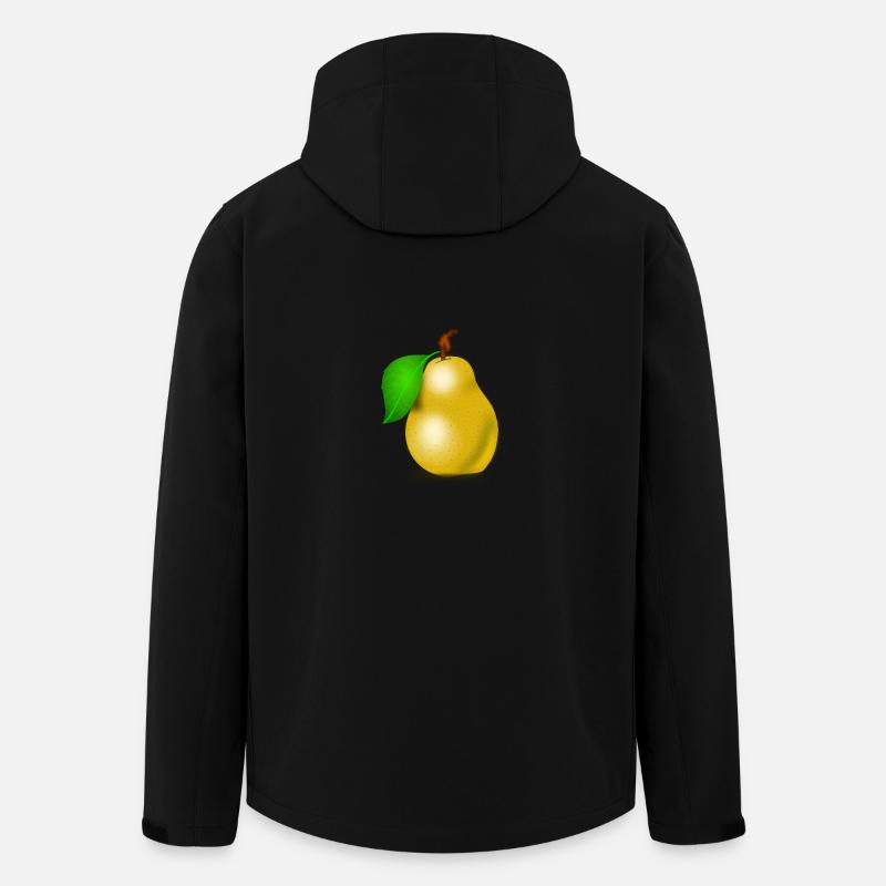 poire - Veste softshell homme en polyester recyclé Stanley/Stella - noir