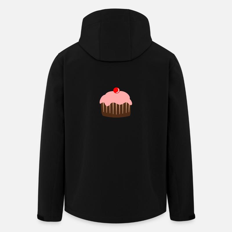 Cupcake pie sweets cherry - Men’s Recycled Softshell Jacket by Stanley/Stella - black