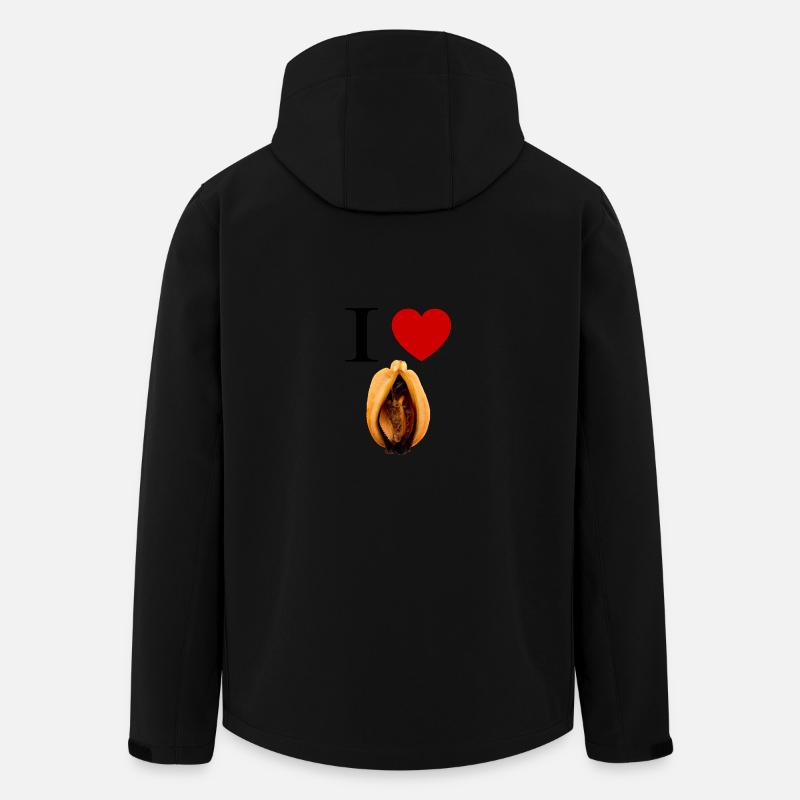I love mussel - Recycelte Männer Softshell-Jacke von Stanley/Stella - Schwarz
