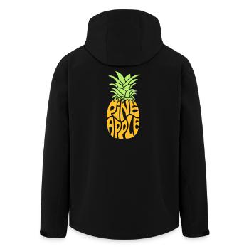 pineapple - Men’s Recycled Softshell Jacket by Stanley/Stella - black - Back - AI Model Male 185 light (185cm)