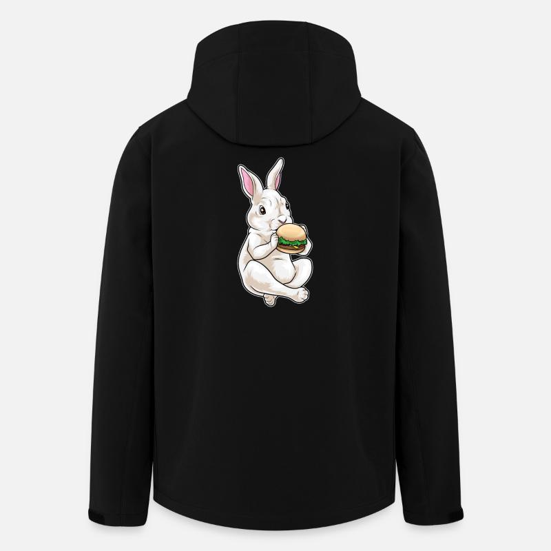 Hase Cheeseburger - Recycelte Männer Softshell-Jacke von Stanley/Stella - Schwarz