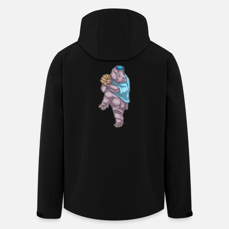 Hippopotamus Gant de baseball - Veste softshell homme en polyester recyclé Stanley/Stella - noir