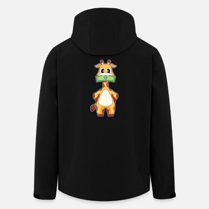Giraffe Banknote - Men’s Recycled Softshell Jacket by Stanley/Stella - black