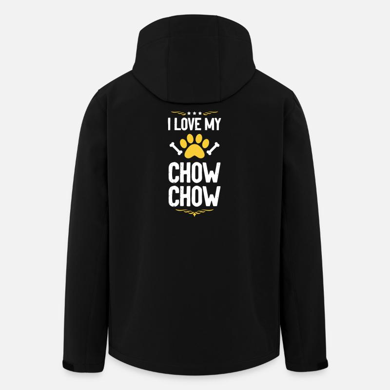 Chow Chow Love Shirt - Men’s Recycled Softshell Jacket by Stanley/Stella - black