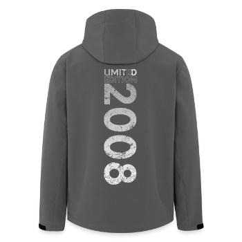 Édition limitée cadeau pour le 18e anniversaire 2008 - Veste softshell homme en polyester recyclé Stanley/Stella - noir - Dos - AI Model Male 185 light (185cm)