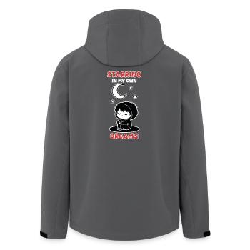 Chibi Nuit "Starring In My Own Dreams" - Veste softshell homme en polyester recyclé Stanley/Stella - noir - Dos - AI Model Male 185 light (185cm)