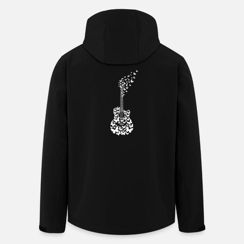 Gitarrenschmetterlinge - Recycelte Männer Softshell-Jacke von Stanley/Stella - Schwarz