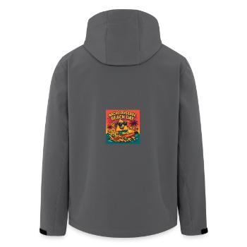 Nacho Journée moyenne à la plage Design - Veste softshell homme en polyester recyclé Stanley/Stella - noir - Dos - AI Model Male 185 light (185cm)