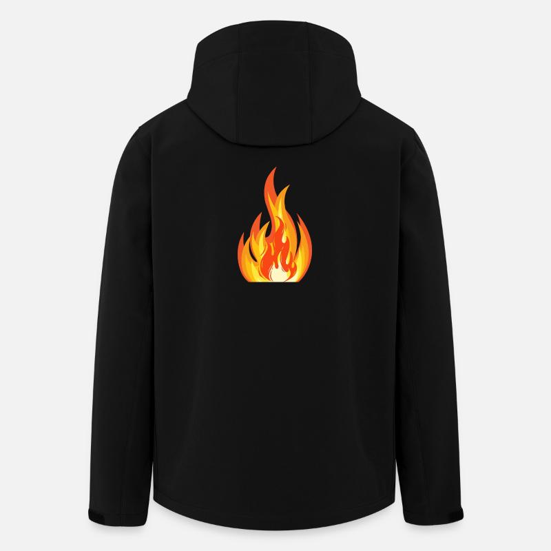 Flame Burst Palette - Men’s Recycled Softshell Jacket by Stanley/Stella - black
