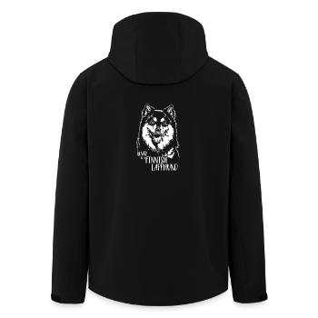 Loved by a Finnish Lapphund Hundespruch Wilsigns - Recycelte Männer Softshell-Jacke von Stanley/Stella - Schwarz - Hinten - AI Model Male 185 light (185cm)