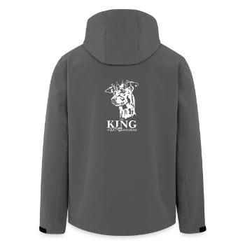 Greyhound King of everything Hundespruch Wilsigns - Recycelte Männer Softshell-Jacke von Stanley/Stella - Schwarz - Hinten - AI Model Male 185 light (185cm)