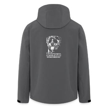 ROTTWEILER chien le plus cool de Wilsign - Veste softshell homme en polyester recyclé Stanley/Stella - noir - Dos - AI Model Male 185 light (185cm)