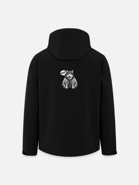 Wolfhound Streetwear Pullover Hoodie - Men’s Recycled Softshell Jacket by Stanley/Stella - black