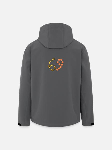 Fruit Motif Bananas and Peaches - Men’s Recycled Softshell Jacket by Stanley/Stella - black