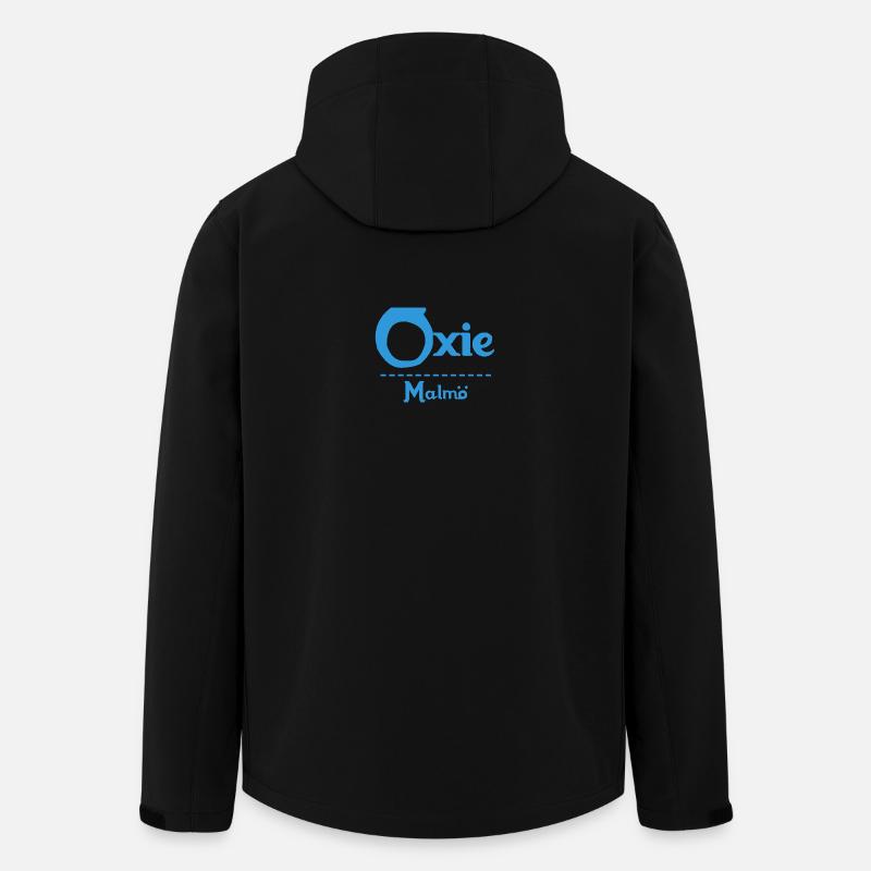 Oxie – Malmö Sky Blue Design - Recycelte Männer Softshell-Jacke von Stanley/Stella - Schwarz