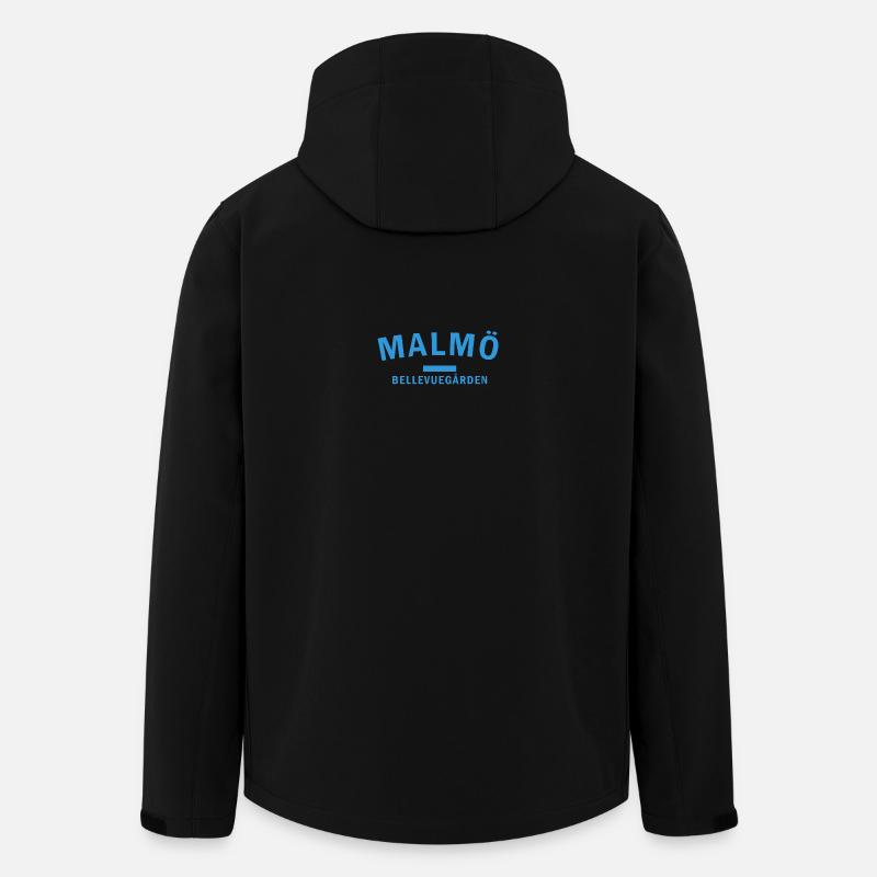 Sea view Skyline Activation time Malmö - Men’s Recycled Softshell Jacket by Stanley/Stella - black