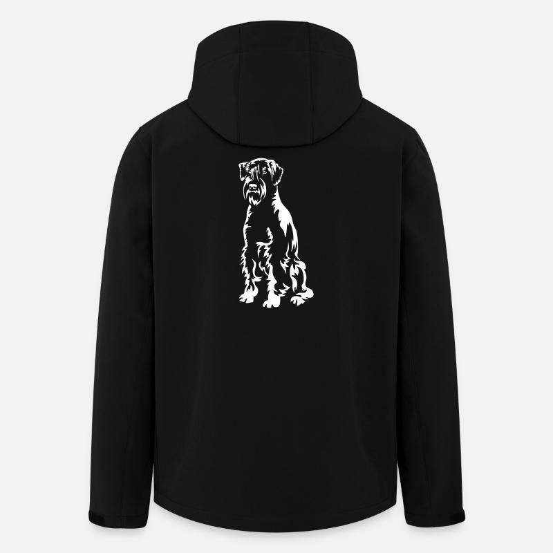 Schnauzer « Édition Noire » - Veste softshell homme en polyester recyclé Stanley/Stella - noir