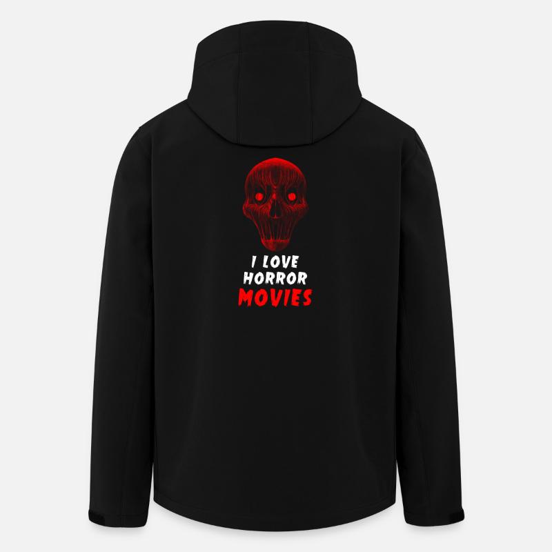 Ich liebe Horrorfilme - Recycelte Männer Softshell-Jacke von Stanley/Stella - Schwarz