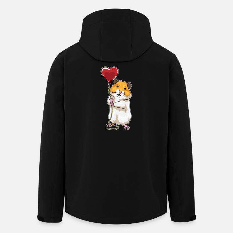 Ballon Cœur de Hamster - Veste softshell homme en polyester recyclé Stanley/Stella - noir