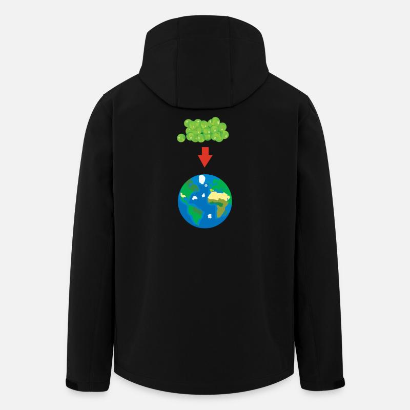 Erbsen auf der Erde - Recycelte Männer Softshell-Jacke von Stanley/Stella - Schwarz