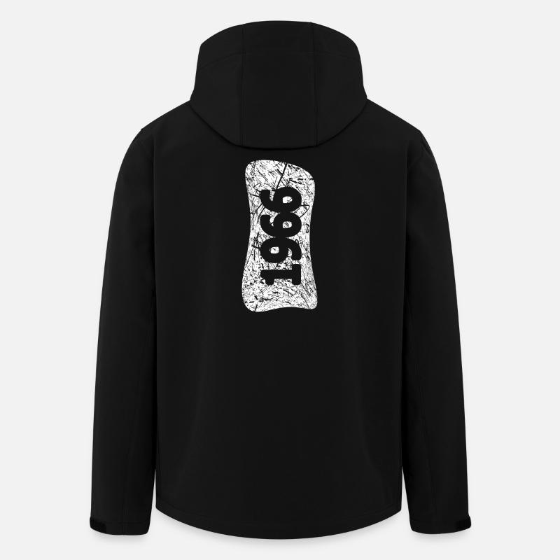 Anniversaire de mariage 1966 - Veste softshell homme en polyester recyclé Stanley/Stella - noir