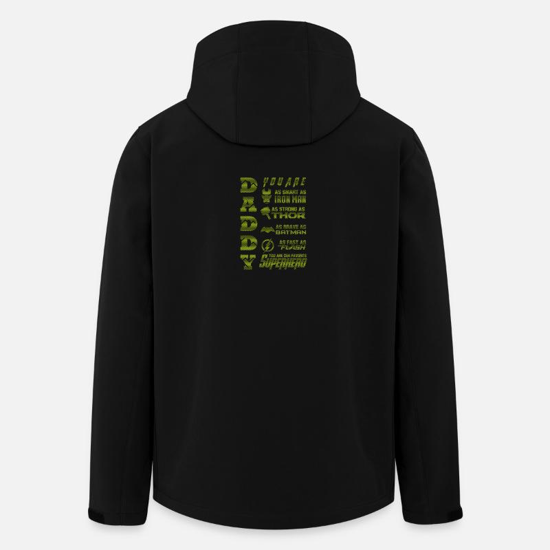 Citation de motivation inspirante Impression d’art - Veste softshell homme en polyester recyclé Stanley/Stella - noir