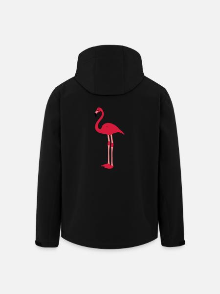 flamingo - Men’s Recycled Softshell Jacket by Stanley/Stella - black