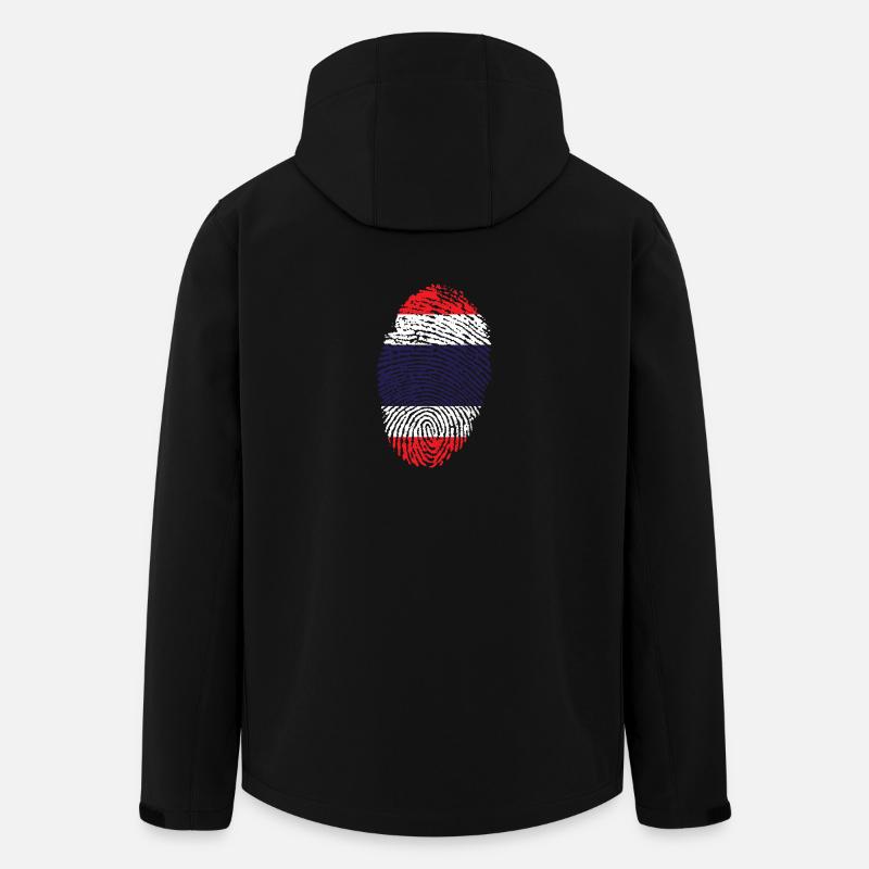 Fingerprint - Thailand - Men’s Recycled Softshell Jacket by Stanley/Stella - black