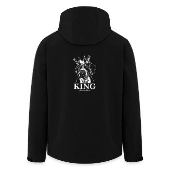 GRAND CHIEN DE MONTAGNE SUISSE Roi de tout - Veste softshell homme en polyester recyclé Stanley/Stella - noir - Dos - AI Model Male 185 light (185cm)