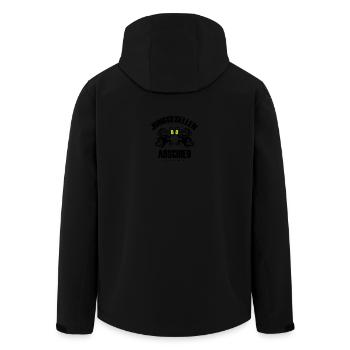 Junggesellenabschied Party Affen - Recycelte Männer Softshell-Jacke von Stanley/Stella - Schwarz - Hinten - AI Model Male 185 light (185cm)
