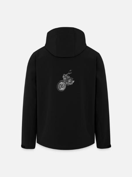 motorcycle - Men’s Recycled Softshell Jacket by Stanley/Stella - black