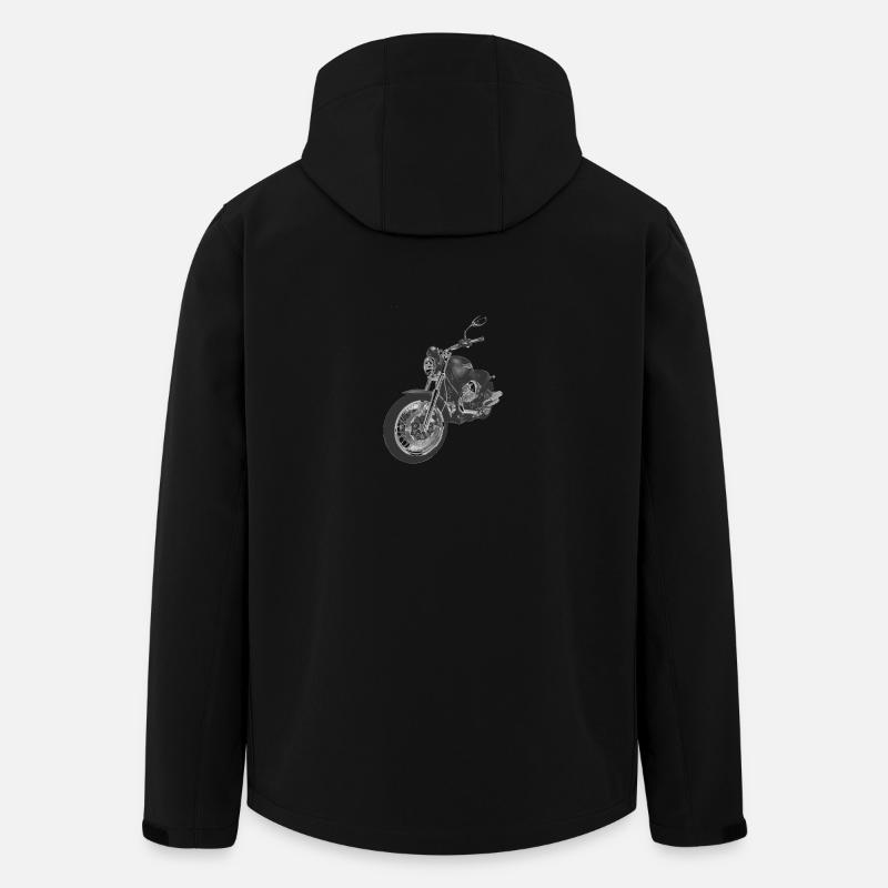 Motorrad - Recycelte Männer Softshell-Jacke von Stanley/Stella - Schwarz