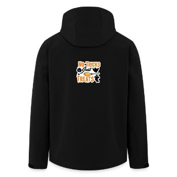 Pas d’astuces, juste des friandises Design d’Halloween - Veste softshell homme en polyester recyclé Stanley/Stella - noir - Dos - AI Model Male 185 light (185cm)