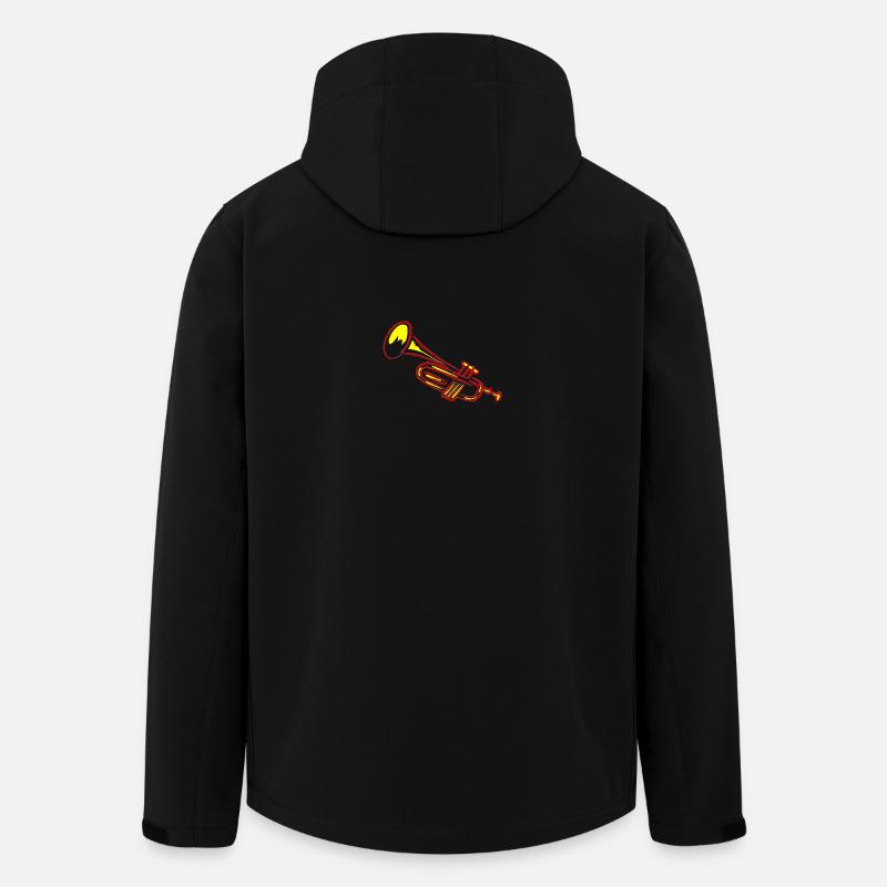 Trompete Bläser Design - Recycelte Männer Softshell-Jacke von Stanley/Stella - Schwarz