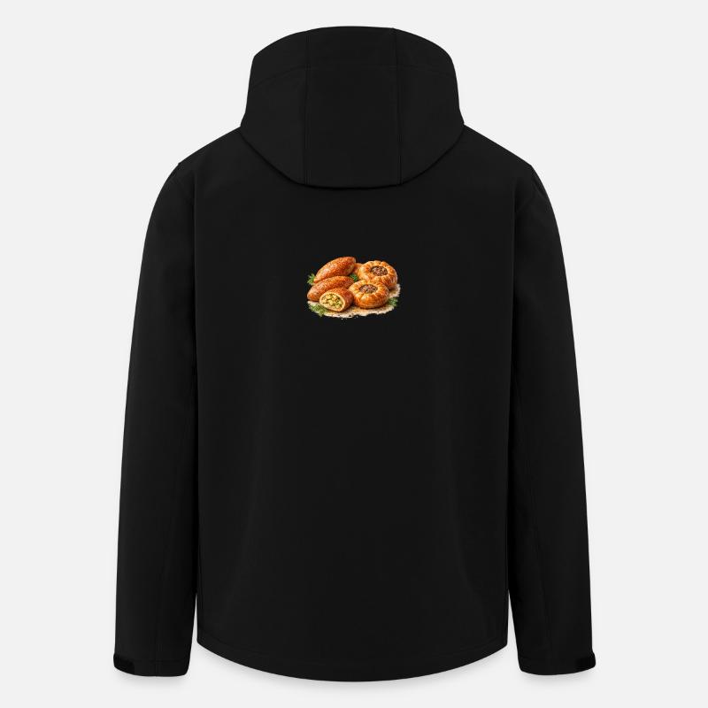 Hearty Belyashi and Piroshki - Men’s Recycled Softshell Jacket by Stanley/Stella - black