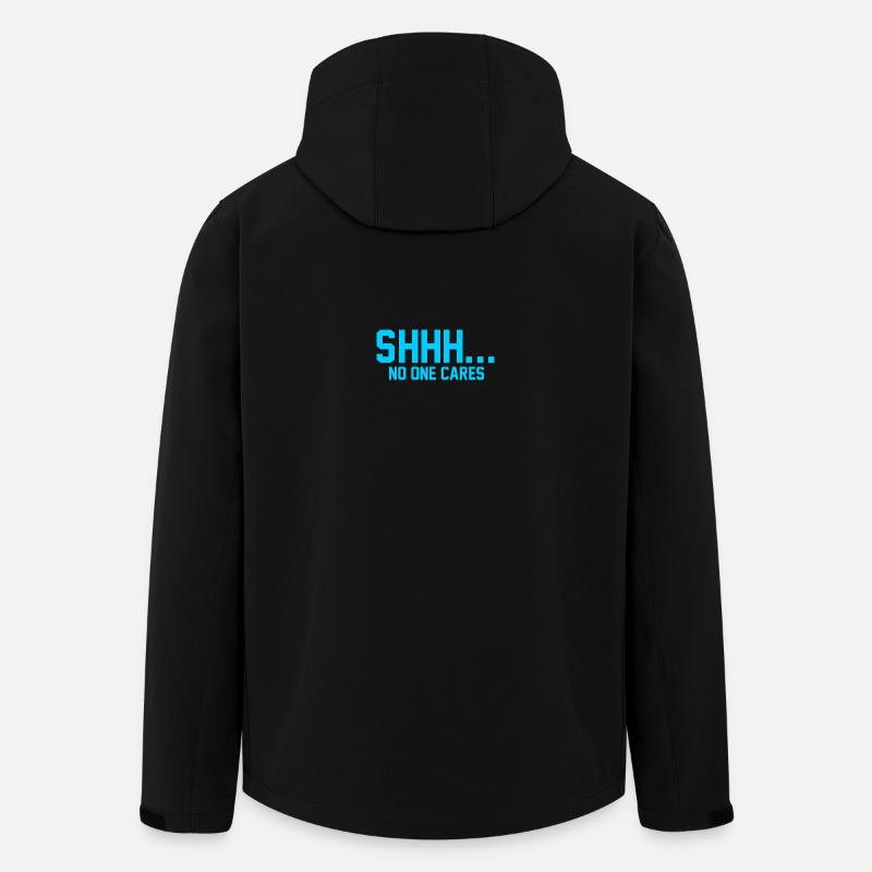 PSSST... Niemanden interessiert es - Recycelte Männer Softshell-Jacke von Stanley/Stella - Schwarz