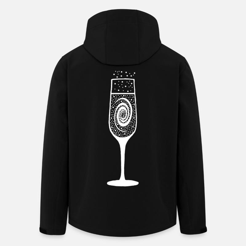 Verre, étoiles et galaxie - Veste softshell homme en polyester recyclé Stanley/Stella - noir