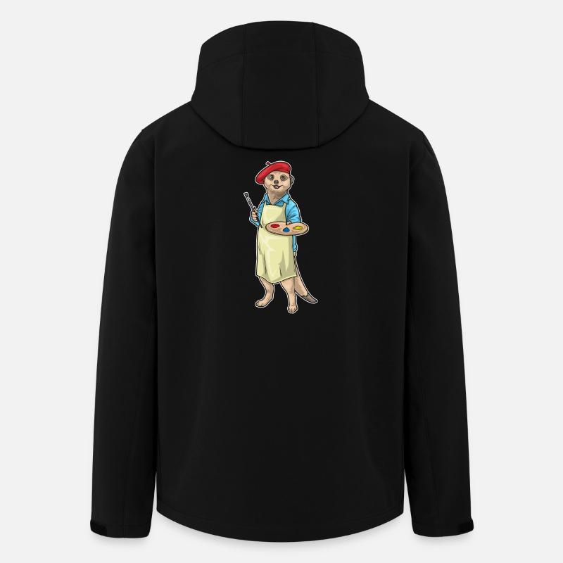 Erdmännchen - Recycelte Männer Softshell-Jacke von Stanley/Stella - Schwarz