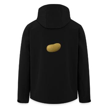 Pommes de terre - Veste softshell homme en polyester recyclé Stanley/Stella - noir - Dos - AI Model Male 185 light (185cm)