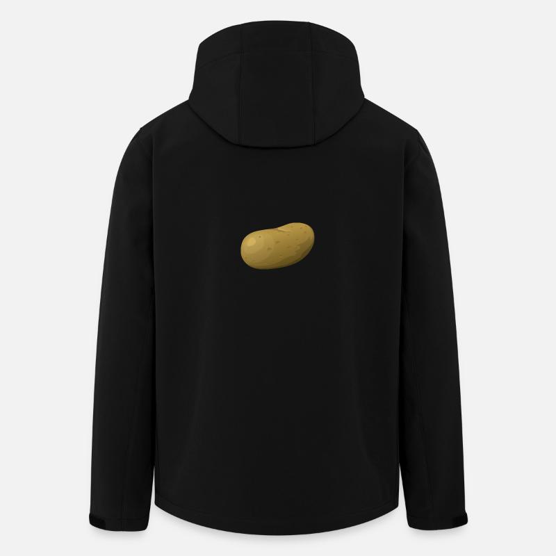 Pommes de terre - Veste softshell homme en polyester recyclé Stanley/Stella - noir