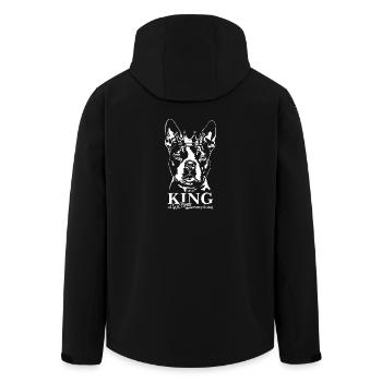 BOSTON TERRIER King Hundespruch Hunde Wilsigns - Recycelte Männer Softshell-Jacke von Stanley/Stella - Schwarz - Hinten - AI Model Male 185 light (185cm)