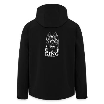 American AKITA King of everything Hunde Wilsigns - Recycelte Männer Softshell-Jacke von Stanley/Stella - Schwarz - Hinten - AI Model Male 185 light (185cm)